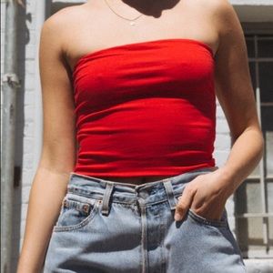 Brandy Melville Red Jenny Tube Top